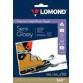 Фотобумага Lomond Полуглянцевая, ярко-белая, микропористая, А6, 260 г/ м2, 20л, для струйной (1103302)