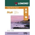 Фотобумага Lomond Матовая Двусторонняя, A4, 170г/ м2, 100л, (0102006)