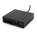 Картридер 3,5" Gembird FDI2-ALLIN1-02-B Black (CF/ MD/ SM/ MS/ SD/ MMC/ XD/ Sata/ USB2.0)