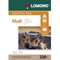 Фотобумага Lomond матовая, А4 (210x297мм), 230 г/ м2, 50 л, для струйной (0102016)