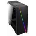 Корпус AeroCool без БП Cylon Black на передней панели 2xUSB2.0, 1xUSB3.0, ДаxМикрофон, ДаxНаушники, (CYLON BK)