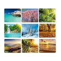 Коврик для мыши Defender Silk Pad Nature /  натуральная резина + шелк /  230 x 190 x 1.6 мм. Ассорти - 10 видов (50707)