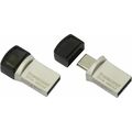 Флеш-накопитель Transcend 32Gb USB 3.1/ USB 3.1 Type-C/ microUSB JetFlash 890 Серебристый (TS32GJF890S)
