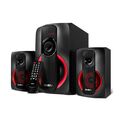 Акустическая система Sven 2.1 MS-304 40W, mini Jack 3.5 мм + RCA + USB + Bluetooth + SD, черный/ красный (SV-015602)