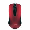 Мышь Gembird MOP-400-R оптическая, проводная, USB, черный/ красный (MOP-400-R)