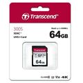 Карта памяти SDXC Transcend 64Gb UHS-I (U3) без адаптера (TS64GSDC300S)