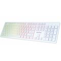 Клавиатура Smartbuy ONE 305U, проводная, мультимедийная, USB, с подсветкой, белый (SBK-305U-W)