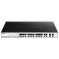 Управляемый коммутатор 24 порта WebSmart: D-Link DGS-1210-28P (24x10/ 100/ 1000Base-T, 4x1000Base-X SFP, 24 POE порта 15,4Вт, бюджет POE 193Вт)