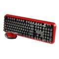 Комплект (клавиатура + мышь) Smartbuy SBC-620382AG-RK, беспроводной, мультимедийный, Радио(USB), черный/ красный (SBC-620382AG-RK)