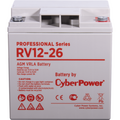 АКБ 12 V 026 Ah CyberPower Professional series, (RV 12-26) для использования в ЦОД и системах связи.