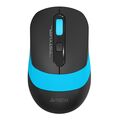 Мышь A4Tech Fstyler FG10S оптическая, беспроводная, USB, офисная, бесшумный клик, черный/ синий (FG10SBL)