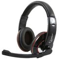 Наушники полноразмерные Gembird MHS-780В с микрофоном, игровые, черный (MHS-780B)