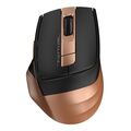 Мышь A4Tech Fstyler FG35 оптическая, беспроводная, USB, офисная, черный/ бронзовый (FG35 BRONZE)