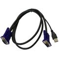 KVM кабель VGA, USB-A 2.0 - USB-B, длина1.8м, D-Link [DKVM-CU]