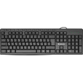 Клавиатура Defender Action HB-719, проводная, мультимедийная, USB, черный (45719)