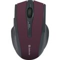 Мышь Defender Accura MM-665 оптическая, беспроводная, Радио USB, красный (52668)