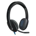 Наушники полноразмерные Logitech H540 с микрофоном, mini jack 3.5 mm+USB, черный (981-000480)