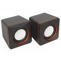 Акустическая система Defender 2.0 SPK 33 5W, mini Jack 3.5 мм, черный/ оранжевый (65633)