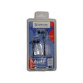 Наушники Defender Pulse-420 с микрофоном, mini jack 3.5 mm, черный/ синий (63423)