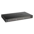 Управляемый PoE-коммутатор 52 порта: D-Link DGS-1250-52XMP (48х1Гбит/ с,4хSFP+,48хPoE,PoE‑бюджет 370 Вт) 2 уровня