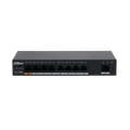 Неуправляемый POE-коммутатор 08 портов: Dahua DH-PFS3009-8ET1GT-96 (8x10/ 100Мбит/ с;8xPOE ; PoE‑бюджет 96 Вт) корпус - металл