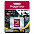 Карта памяти SDXC 64Gb Transcend UHS-I Ultimate 600X без адаптера (TS64GSDXC10U1)