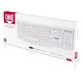 Клавиатура Smartbuy SBK-333U-W, проводная, USB, с подсветкой, белый (SBK-333U-W)