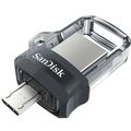 Флеш-накопитель Sandisk 32Gb microUSB/ USB3.0 Ultra Dual m3.0 Черный (SDDD3-032G-G46)
