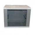 Шкаф настенный телекоммуникационный 19" 09U, Ш600xВ465xГ600, передняя дверь - стекло, серый (ШТН-9U)