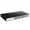 Управляемый PoE-коммутатор 28 порта: D-Link DGS-1210-28P/ FL (24х1Гбит/ с,4хRJ45/ SFP,24хPoE,PoE‑бюджет 193 Вт) 2 уровня