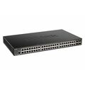 Управляемый PoE-коммутатор 52 порта: D-Link DGS-1250-52XMP (48х1Гбит/ с,4хSFP+,48хPoE,PoE‑бюджет 370 Вт) 2 уровня