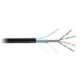 Кабель Cu FTP, Внешний на тросу, 4x2x0.47, бухта 305м., Cat5e, NetLan (EC-UF004-5E-PE-SW-BK)