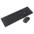 Комплект (клавиатура +мышь) Гарнизон GKS-150 беспроводной, классический, USB, черный (GKS-150)