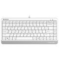 Клавиатура A4Tech Fstyler FKS11, проводная, компактная, USB, белый, кабель 1,5 м (FKS11 WHITE)