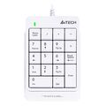 Клавиатура A4Tech Fstyler FK13P, проводная, числовой блок, USB, белый, кабель 1,5 м (FK13P)