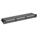 Патч-панель 19" 1U, 24 порта, категория 5e, экранированная, с органайзером, ITK (PP24-1UC5ES-D05)