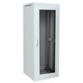 Шкаф напольный телекоммуникационный 19" 18U, Ш600*В880*Г600, передняя дверь - стекло, серый (05-0133)