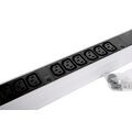 Блок розеток 19", 1U, в стойку, 12xС13, 220V, 32A, клемная колодка, металлический корпус (R-32-12C13-I-440-K)