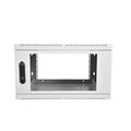 Шкаф настенный телекоммуникационный 19" 06U, Ш600*В346*Г670, передняя дверь - стекло, серый (ШРН-6.650)