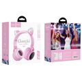 Беспроводная гарнитура HOCO W27 Cat ear wireless, накладные, BT. розовый (W27 Cat)