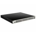 Управляемый PoE-коммутатор 52 порта D-Link DGS-1210-52MPP/ ME (48х1Гбит/ с, 4хSFP, 48хPoE, PoE‑бюджет 740 Вт) 2 уровня