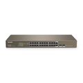 Неуправляемый коммутатор 26 портов Tenda TEG1024F ( 24x1Гбит/ с, 2xSFP) корпус - металл