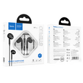 Проводная гарнитура HOCO M1 Max crystal earphones with mic. белый (6931474754660)