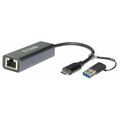 Сетевой адаптер: D-Link DUB-2315 (USB 3.0, 2.5G) 1x RJ-45; USB Type-C с переходником USB Type-C /  USB Type-A