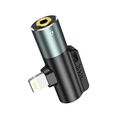 Адаптер HOCO LS32 digital Lightning - Jack 3.5 (Серый)