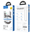 Кабель USB HOCO U74a Grand charging (Type-C, 1.2м, плетеный, Черный)