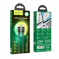 Кабель Type-C HOCO X14a Double speed 60W (Type-C, 1м, плетеный, Черный)