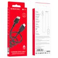 Кабель USB Borofone BX70i (Lightning, 1м, пластик, Черный)