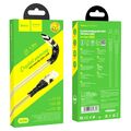 Кабель USB HOCO U105a Treasure (Type-C, 1.2м, пластик плоский, Золотой)