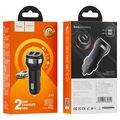 Автомобильное зарядное устройство HOCO Z40 Superior (2xUSB, 2.4А+Черный)